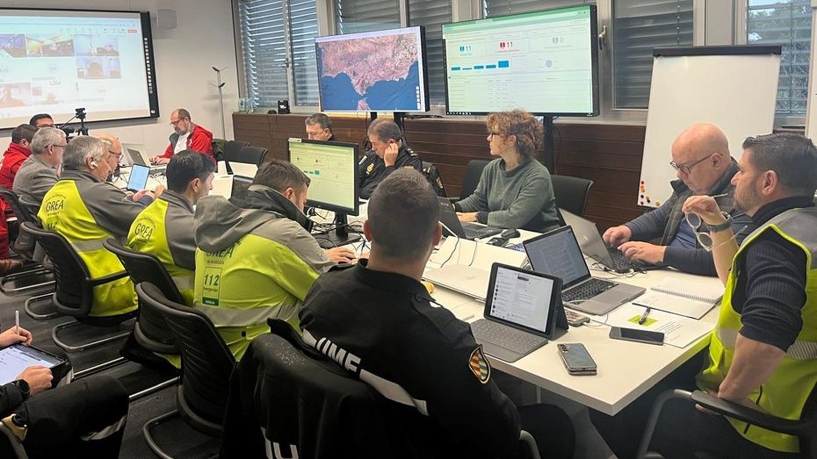 Reunión del operativo de emergencia del Plan ante el Riesgo de Inundaciones en Andalucía (Peri)