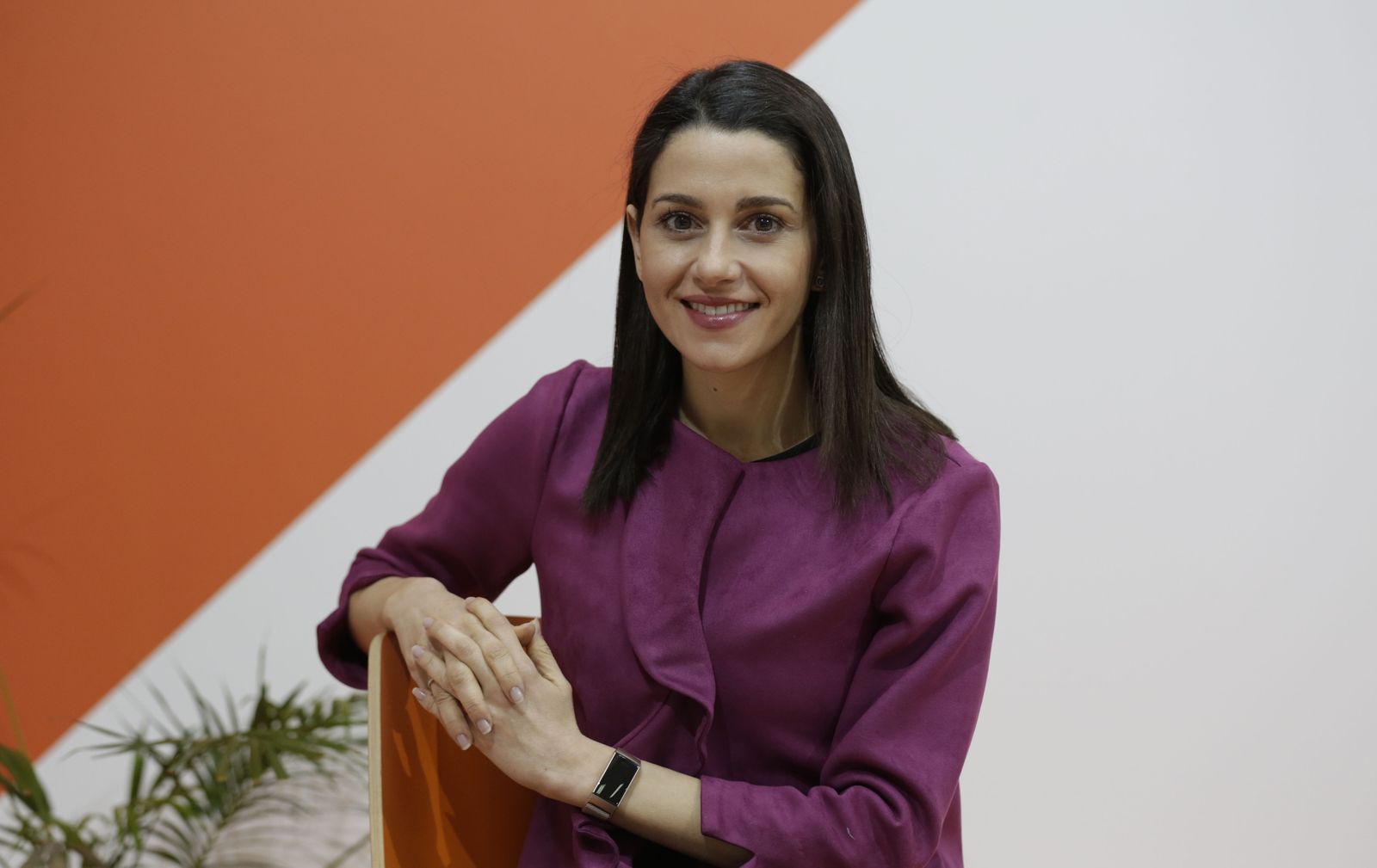 Inés Arrimadas, en la sede de su partido en Sevilla el pasado miércoles.