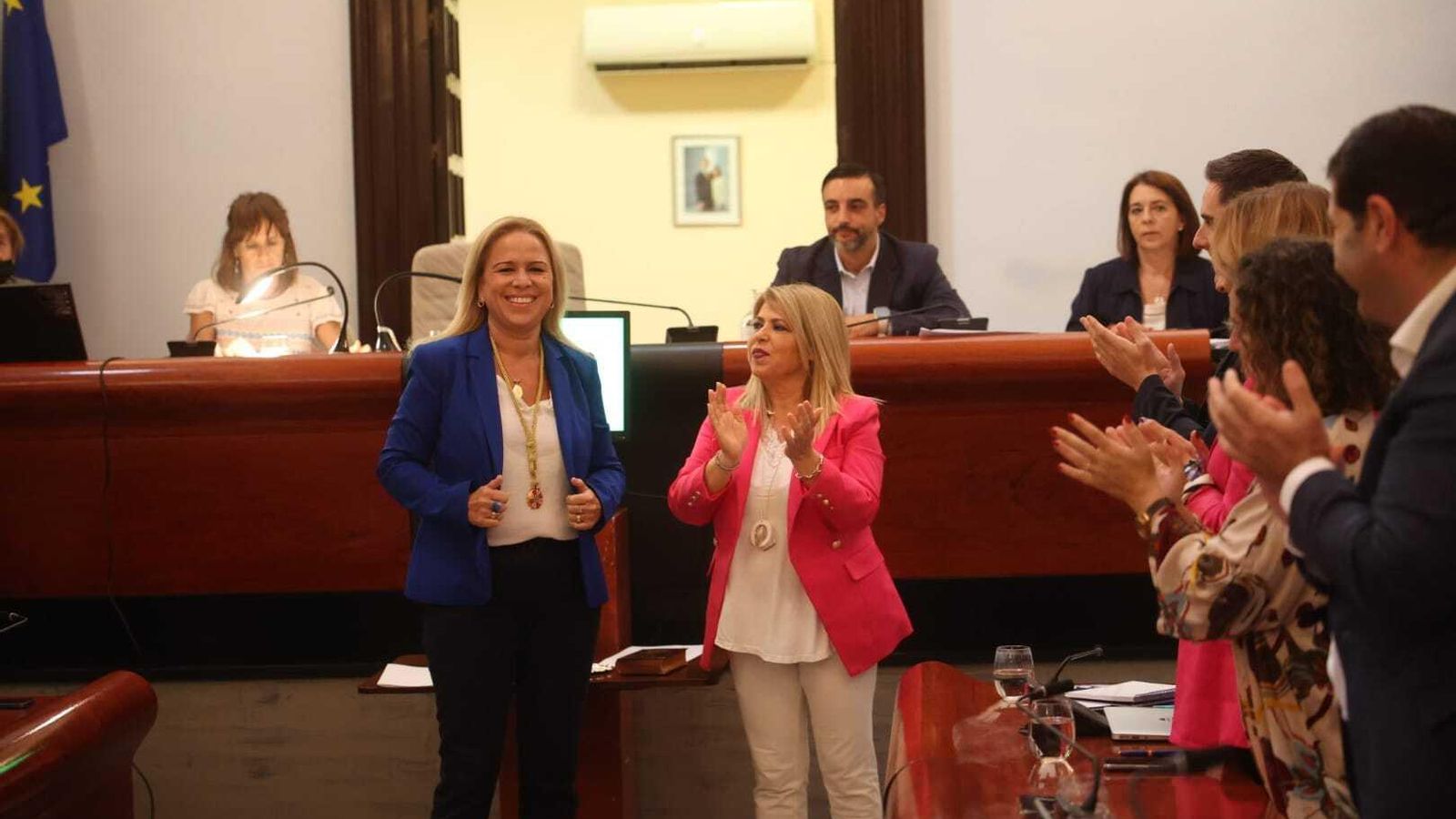 La nueva concejala del PP, Yessika Quintero, tras tomar posesión.