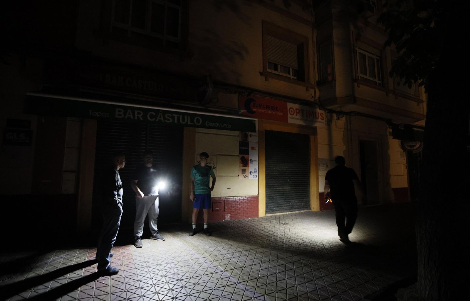 Imágenes del apagón en Sevilla