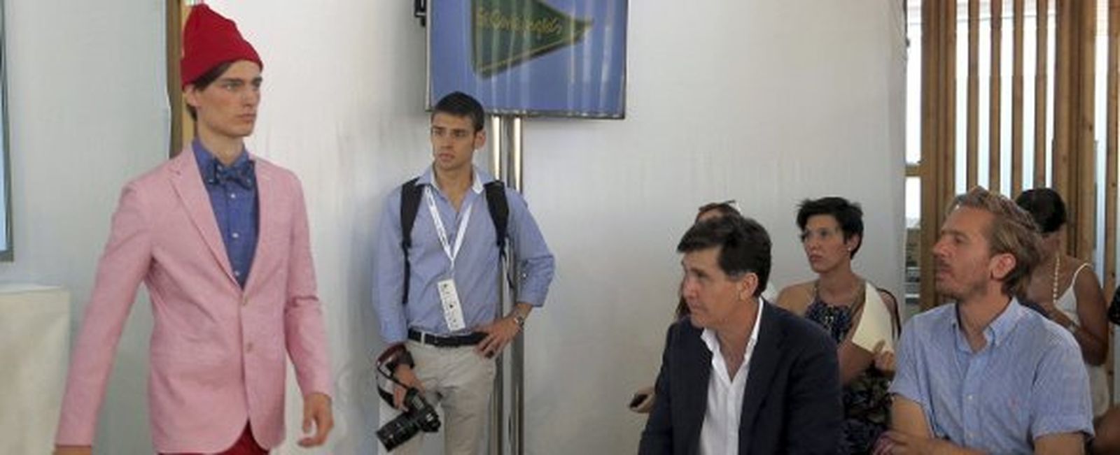 Propuesta de la firma Jockey para la temporada primavera-verano 2015. EFE/Isabel Peláez