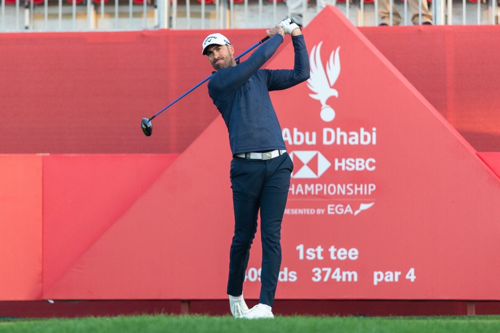 El guadiareño Álvaro Quirós, en Abu Dabi.