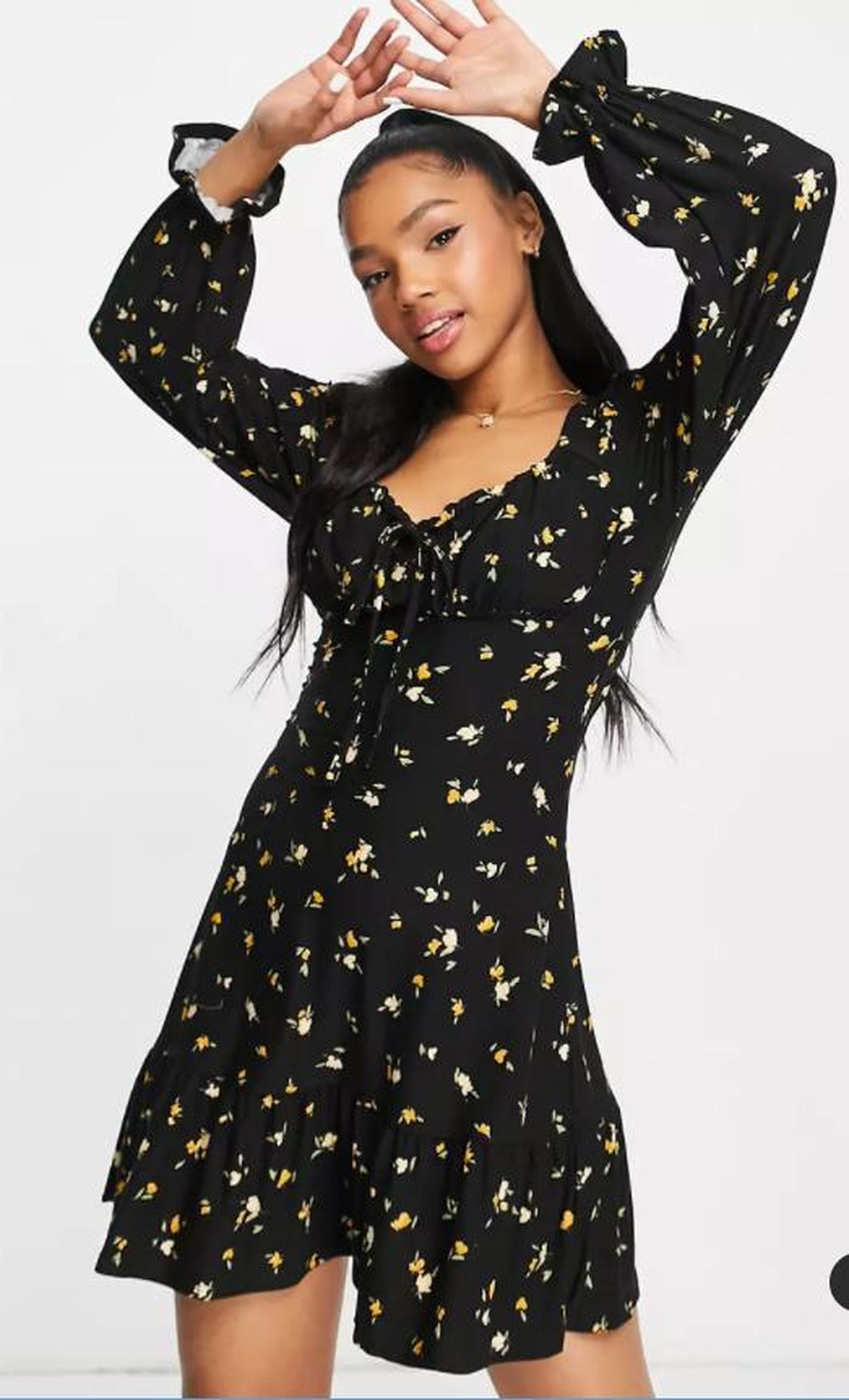 Vestido corto estampado