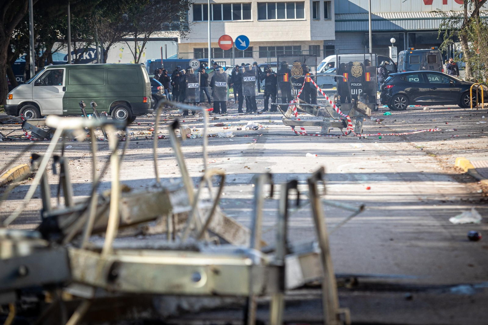 Imágenes de la novena jornada de huelga del metal en Cádiz
