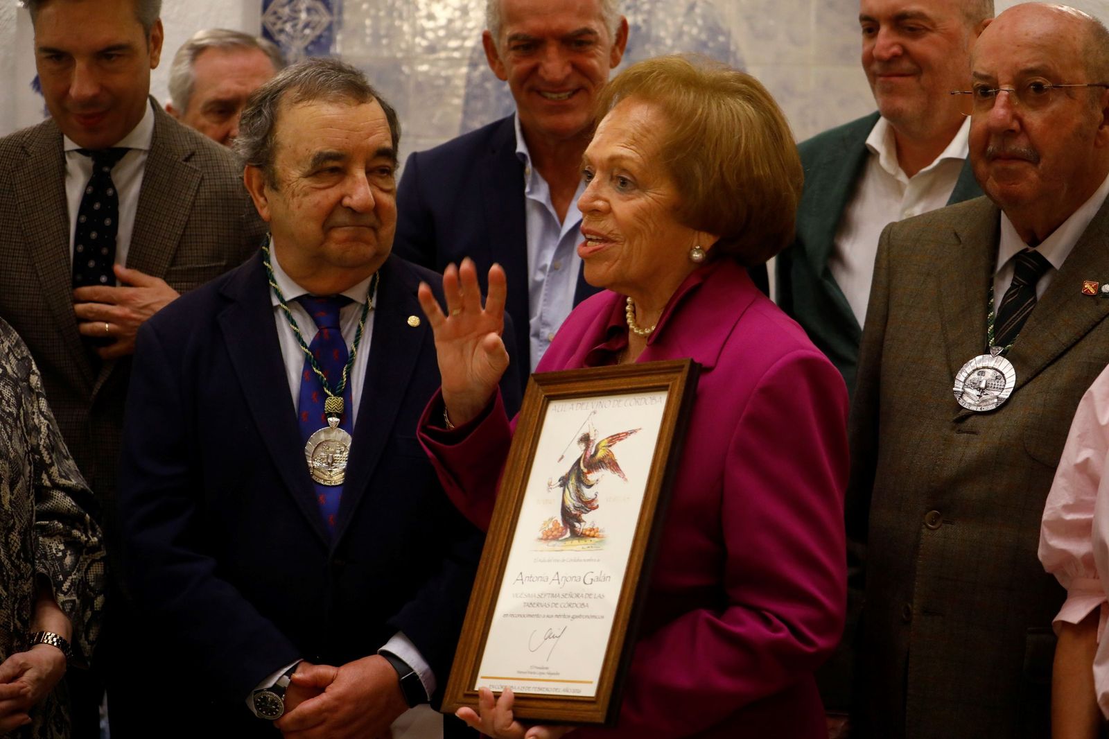 Antonia Arjona como nueva Señora de las Tabernas de Córdoba.