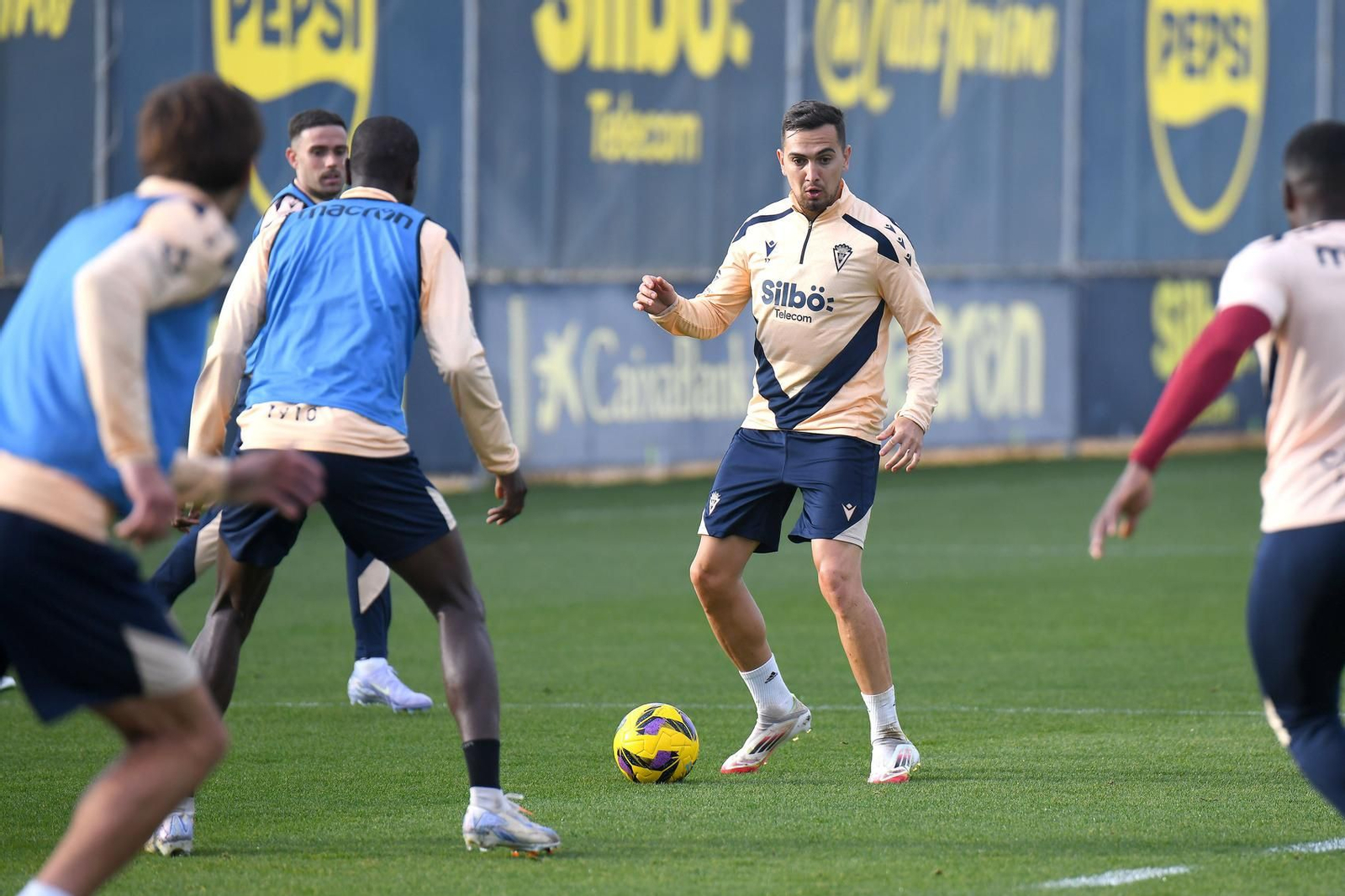 Escalante en un entrenamiento.