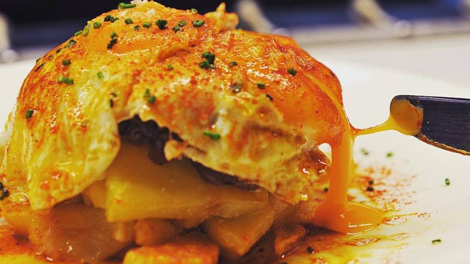 Los huevos estrellados de El Gallinero de Sandra