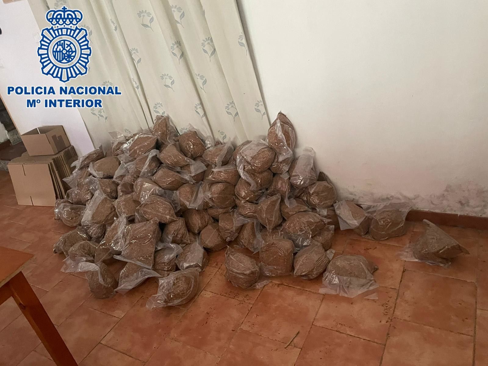 Picadura de tabaco incautada en la provincia de Jaén