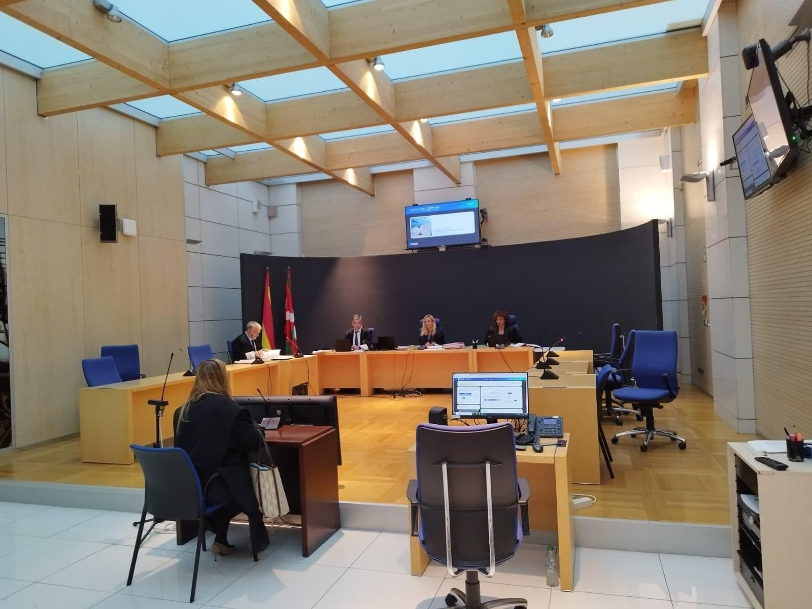 Un momento del juicio celebrado en septiembre en la Audiencia de Guipúzcoa.