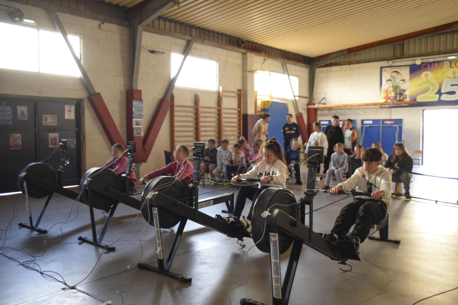 Las fotos de la clase del Club de Remo Linense en el colegio Pablo Picasso