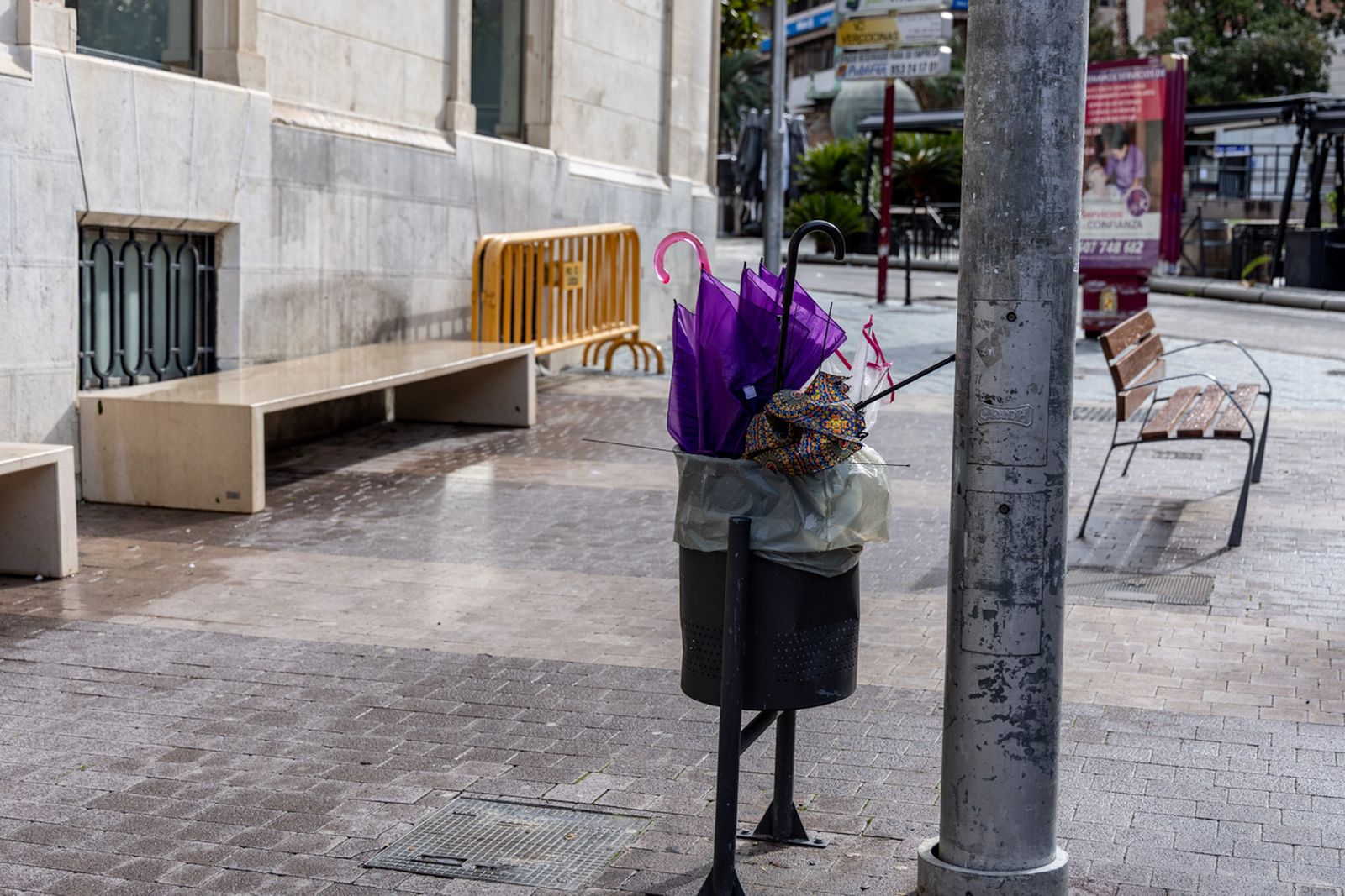 Las fuertes rachas de viento de la borrasca Leonardo dejan estas imágenes en Jaén