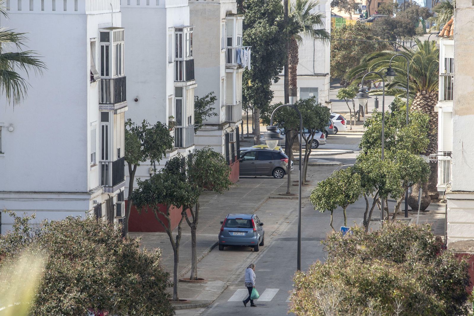 Bloques de la barriada Bazán, en una imagen de archivo.