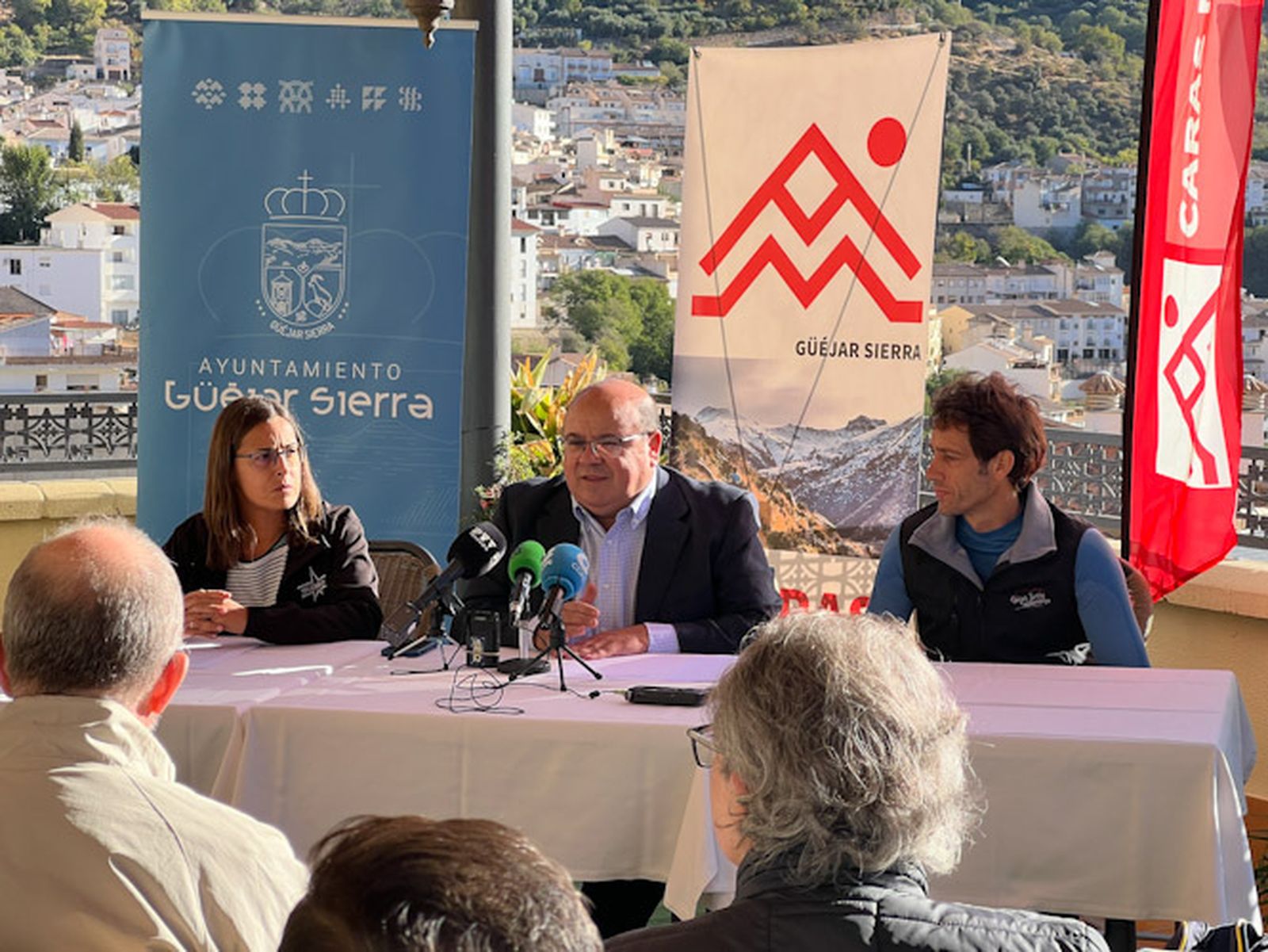 Un momento de la presentación de la SkyRace Caras Nortes de Güéjar Sierra