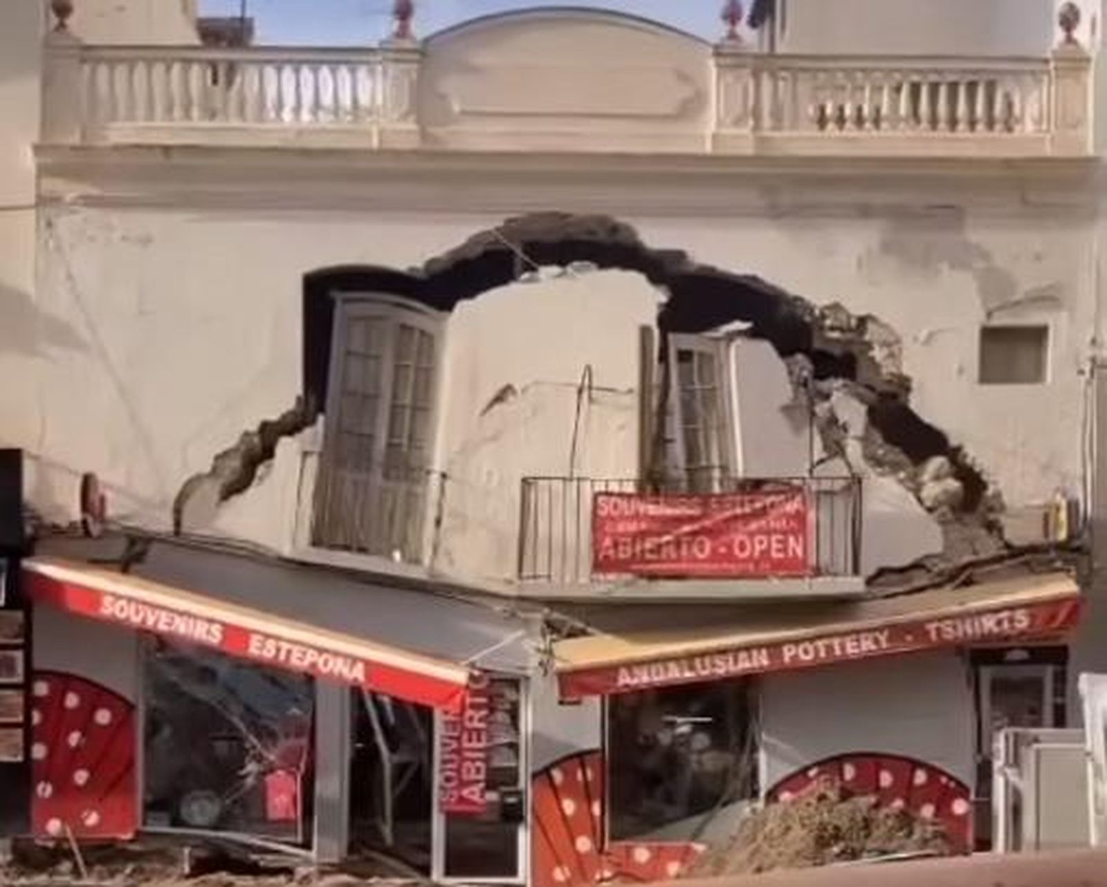 El estado en el que ha quedado la vivienda afectada.