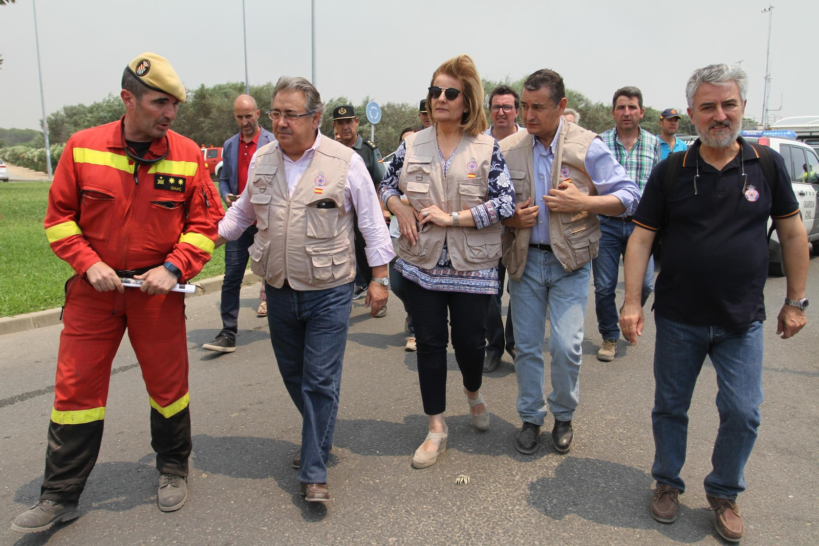 Las imágenes del incendio en Moguer y Mazagón
