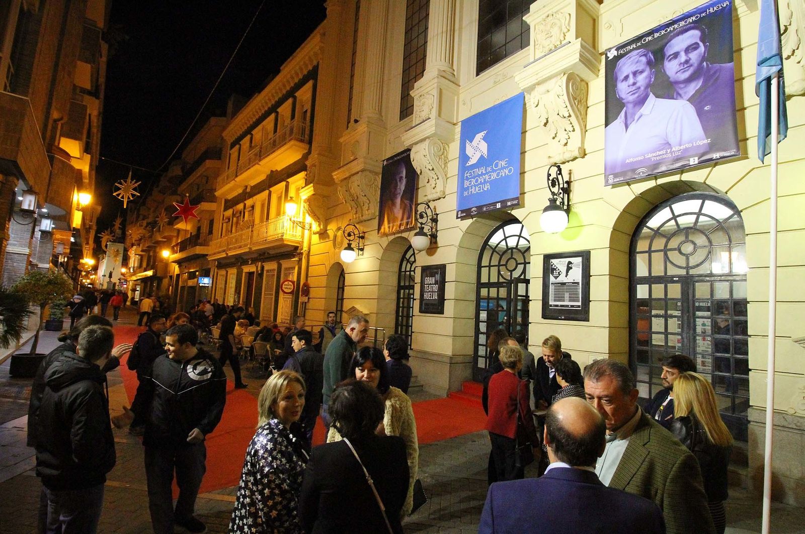 Imágenes de la entrega del premio Ciudad de Huelva a Darío Grandinetti.