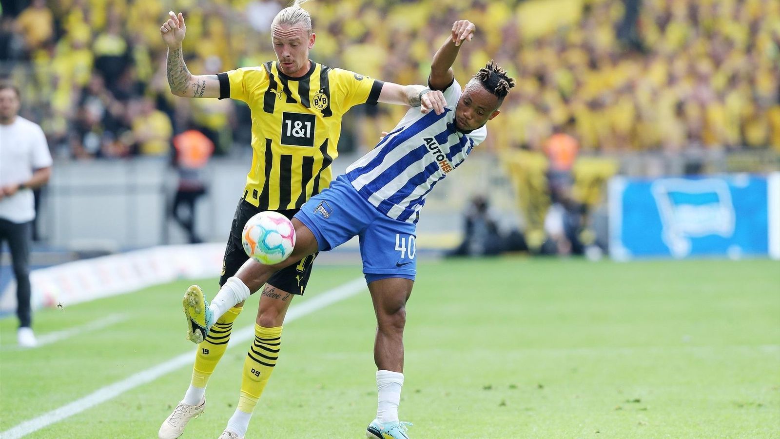 Chedira Ejuke en su etapa en el Herta de Berlín