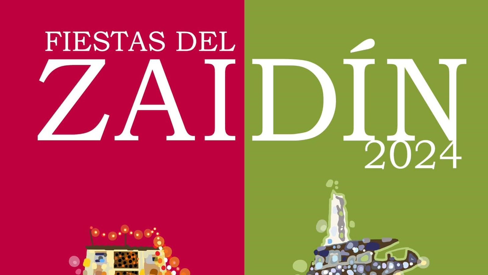 Cartel Oficial de las Fiestas del Zaidín 2024, obra del artista granadino Manuel Prados.