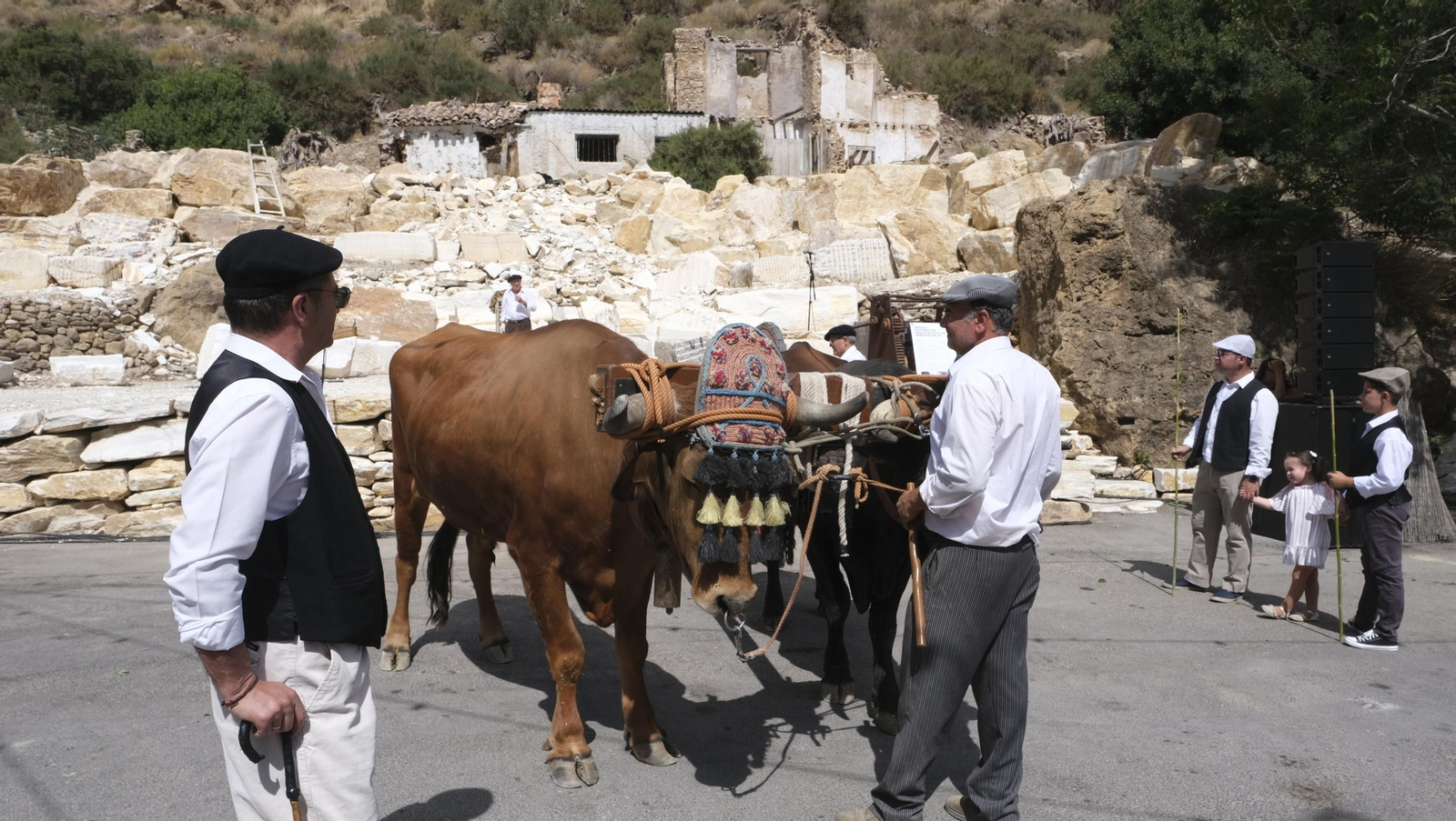 Imágenes de la recreación histórica Canteros y Caciques, en Macael