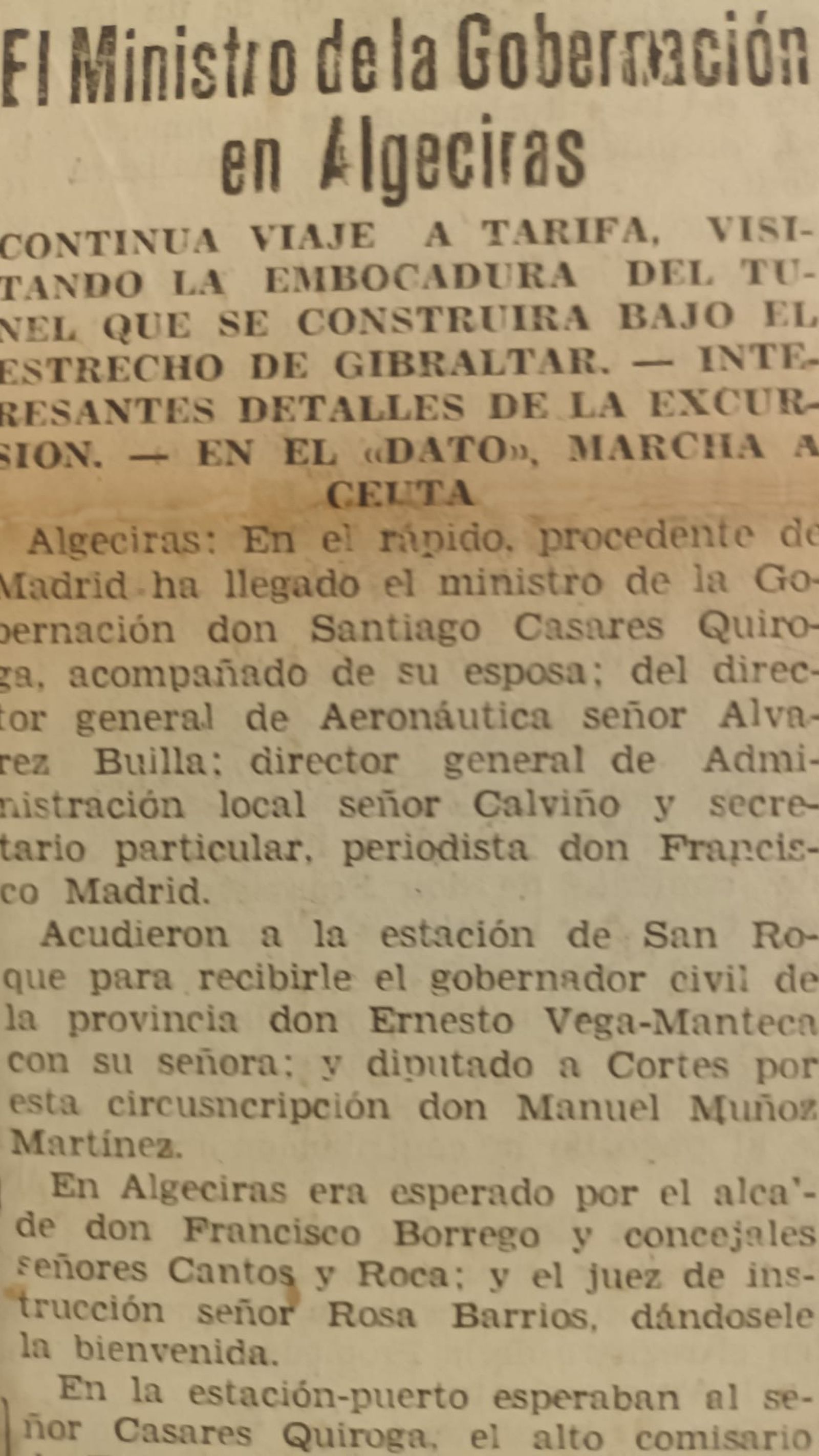 Diario de Cádiz del 18 de junio de 1933.