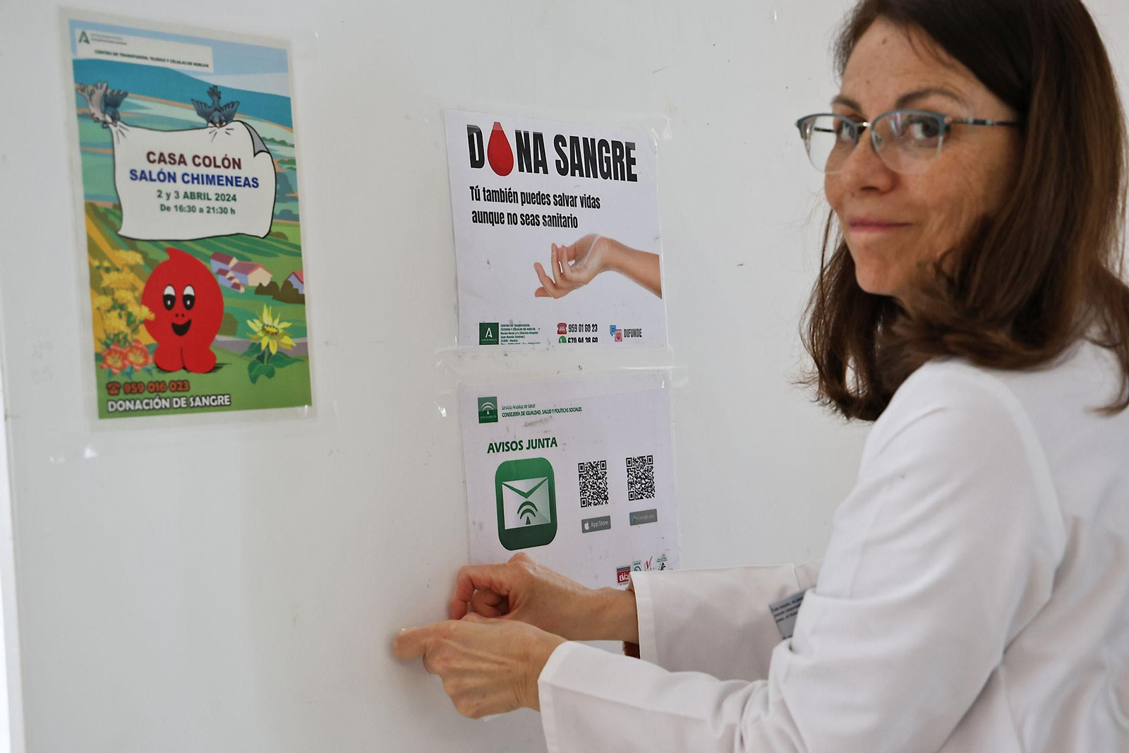 Imágenes de la primera macrocolecta de sangre de este año en Huelva