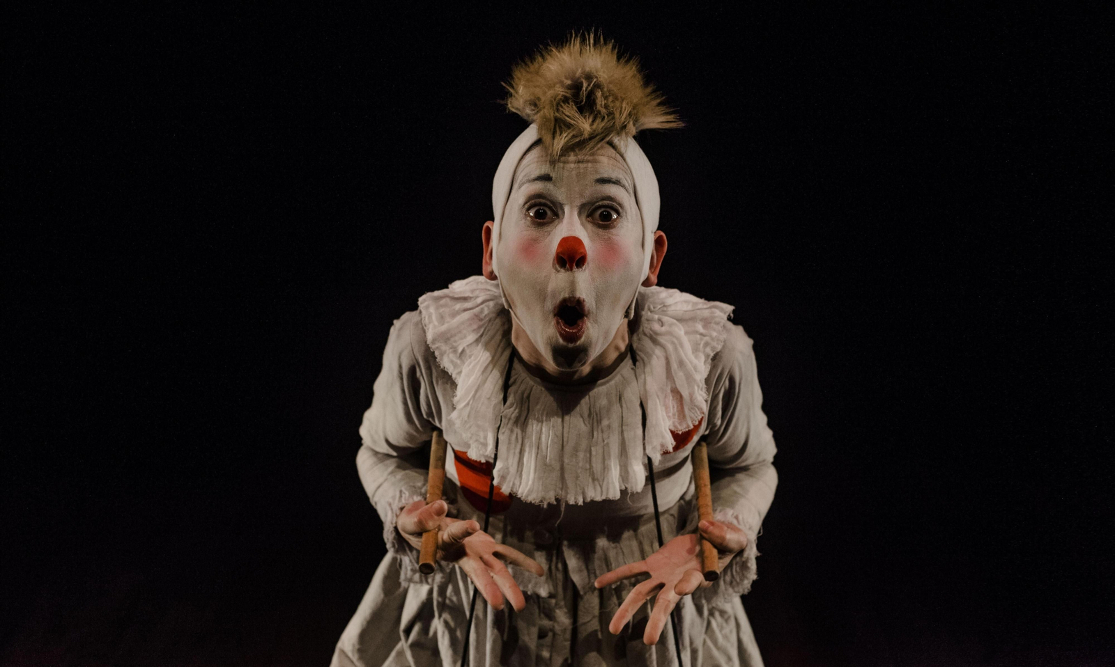 Elisa Ramos, de La Maquiné, en 'Acróbata y Arlequín'.