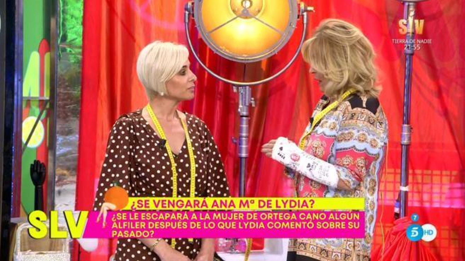 Aldón y Lydia Lozano, en 'Sálvame' este miércoles.