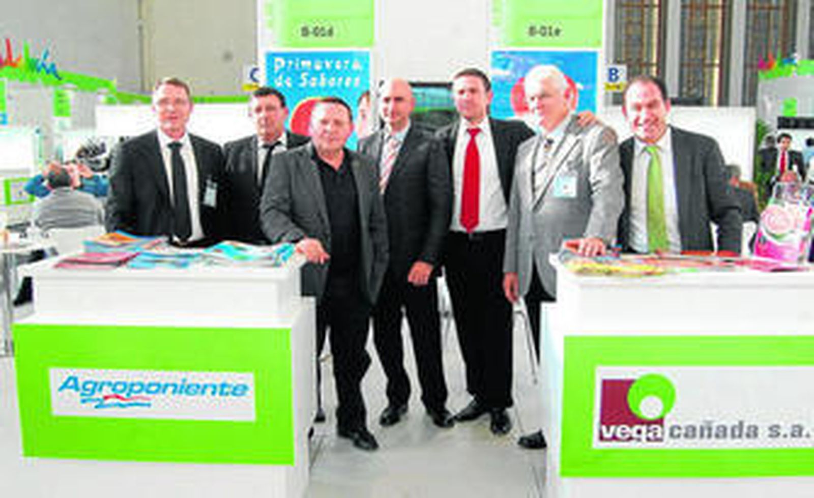 Representantes de Agroponiente -Vegacañada en la última edición de Fruit Logística celebrada en Berlín.