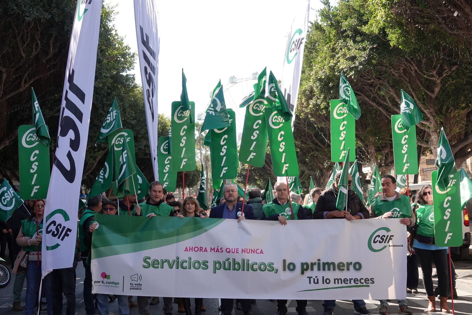 Manifestación del CSIF en Almería