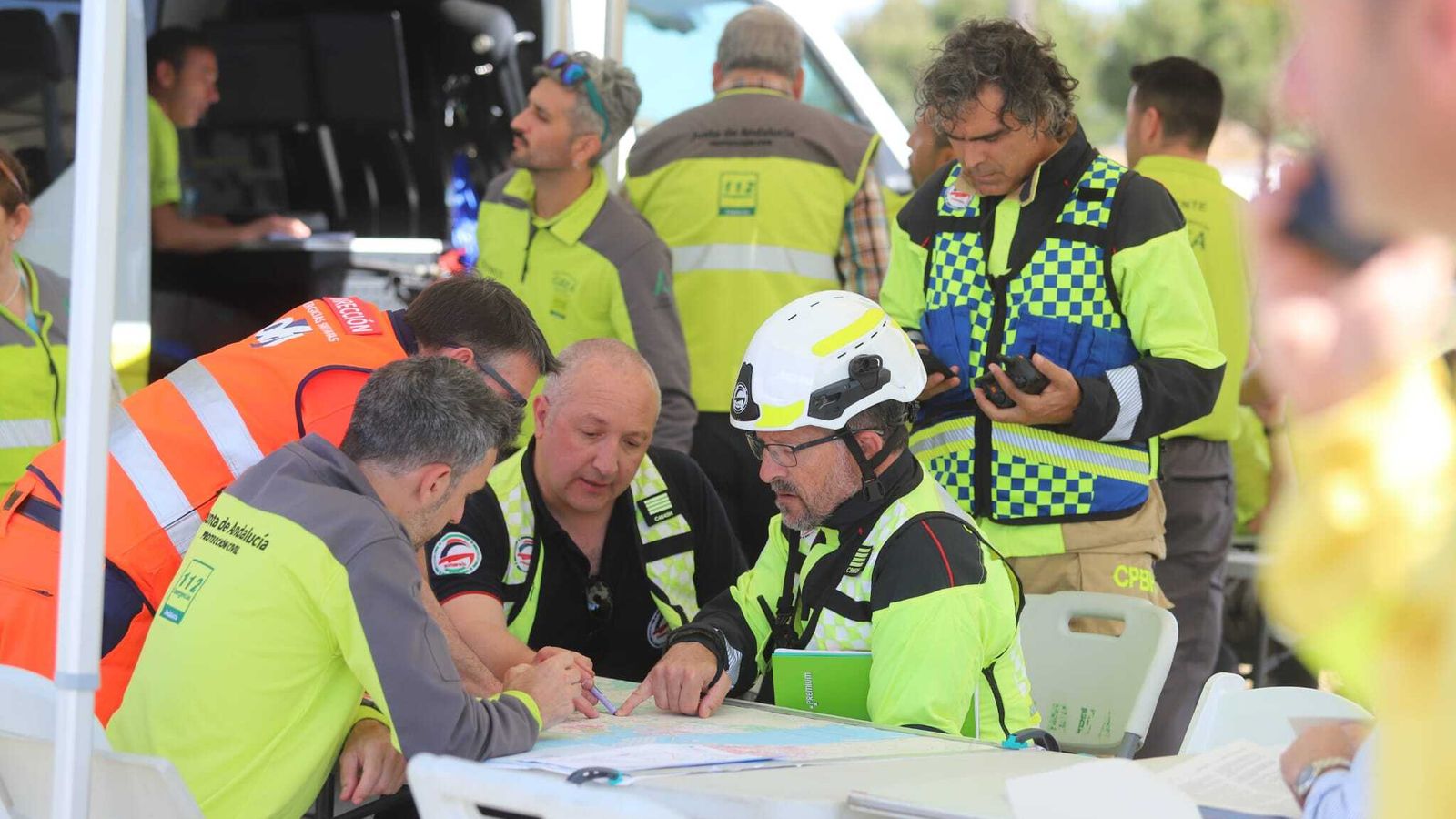 150 efectivos participan en el simulacro.