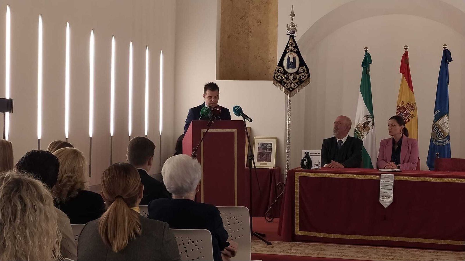 Jesús Posada, durante la presentación del cartel de la Navidad de San Fernando.