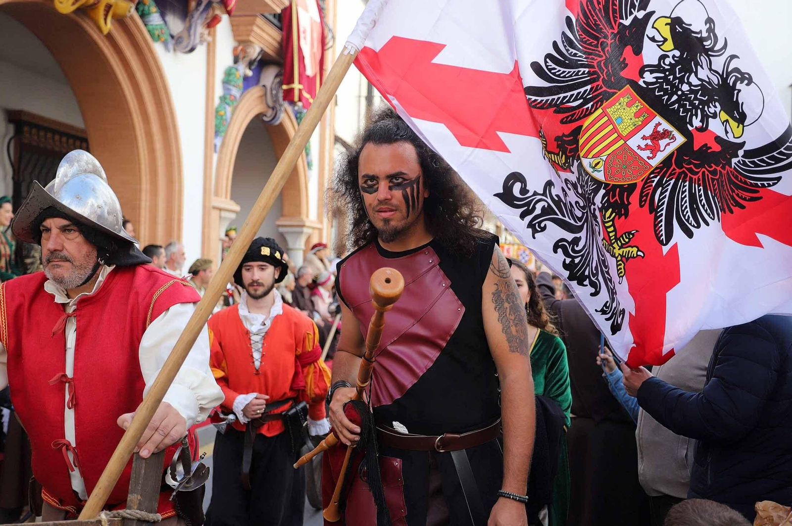 Imágenes del gran ambiente en la Feria Medieval de Palos de la Frontera, Huelva