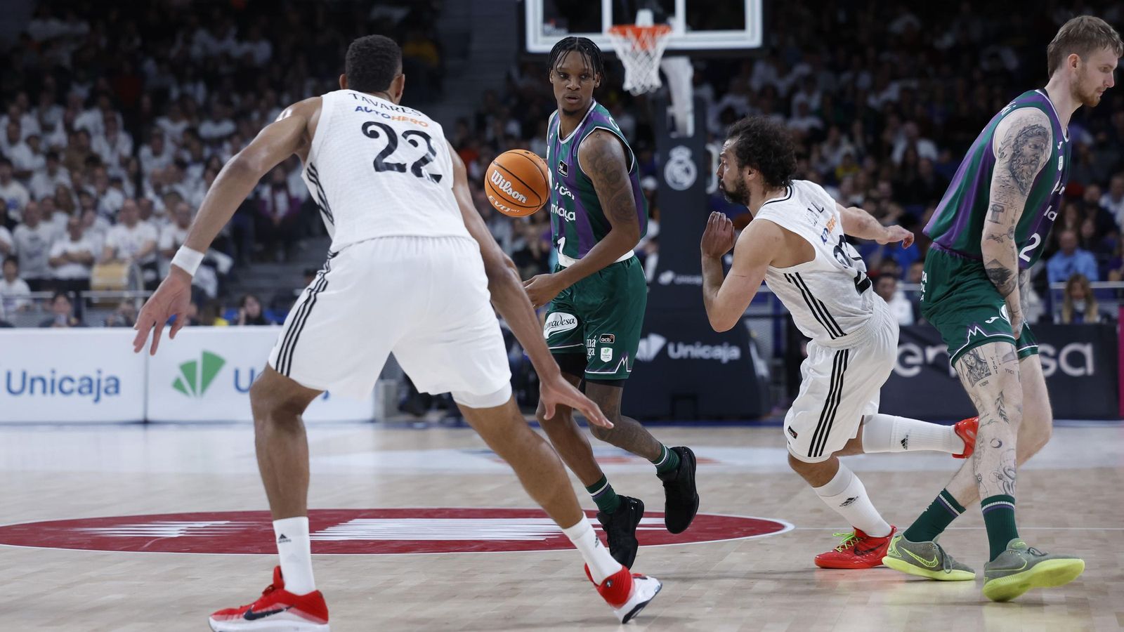 El Real Madrid-Unicaja, en fotos