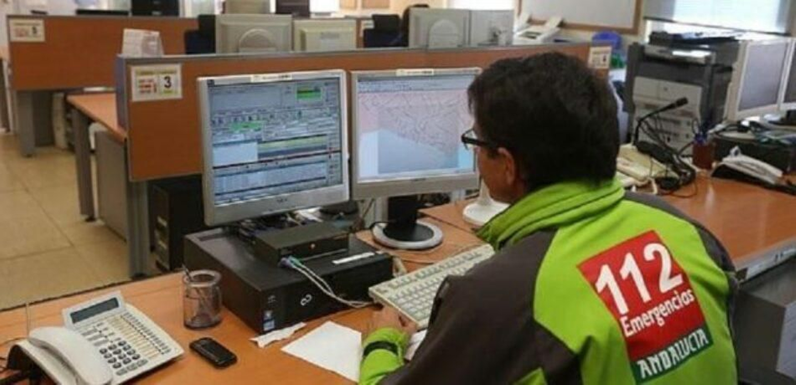 Un operario del 112.