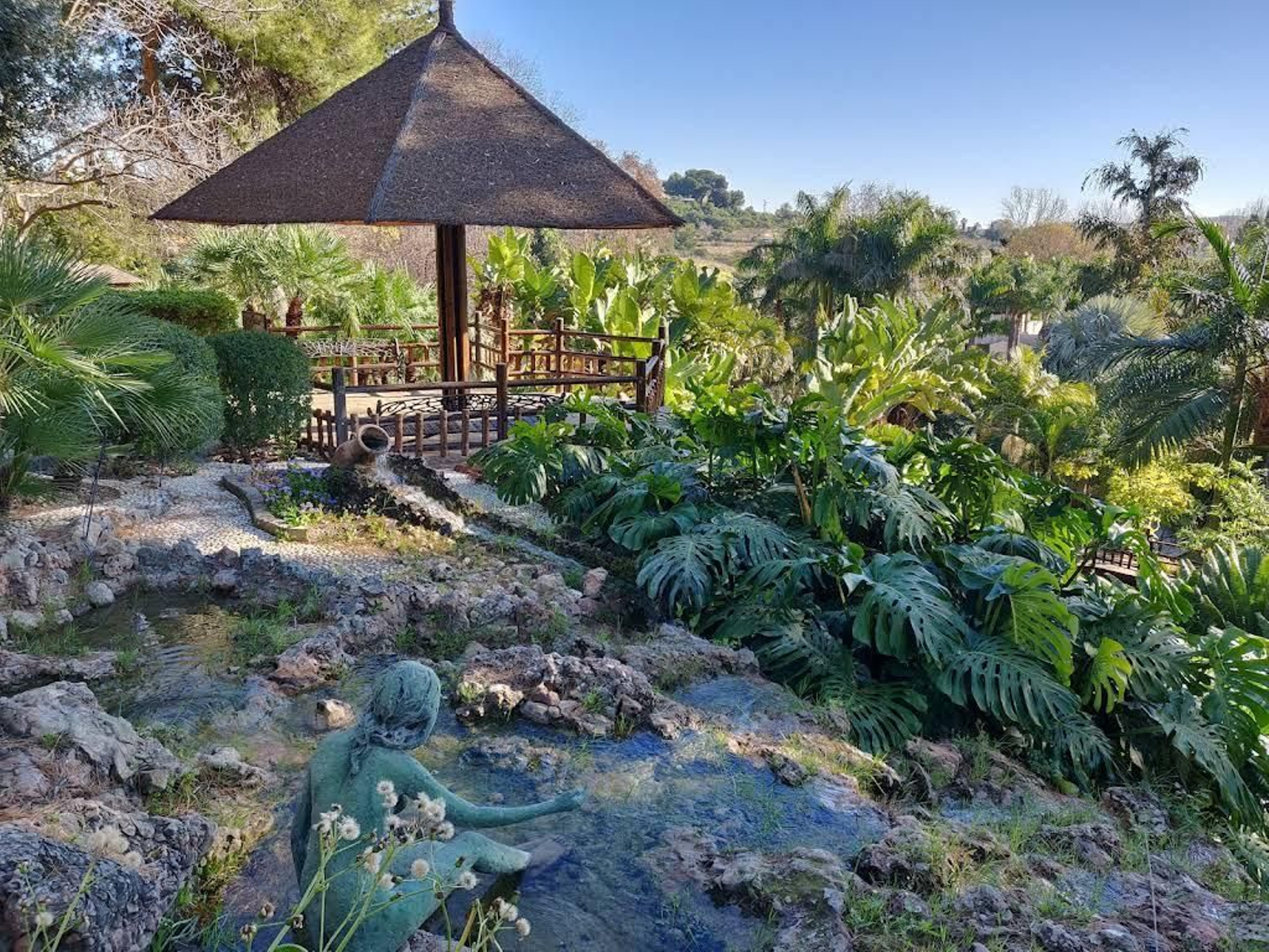 Otra de las zonas del Jardín Botánico Molino de Inca.
