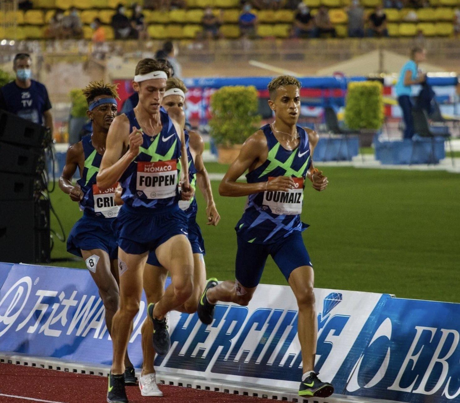 Ouassim Oumaiz, durante la Diamond League de Mónaco.