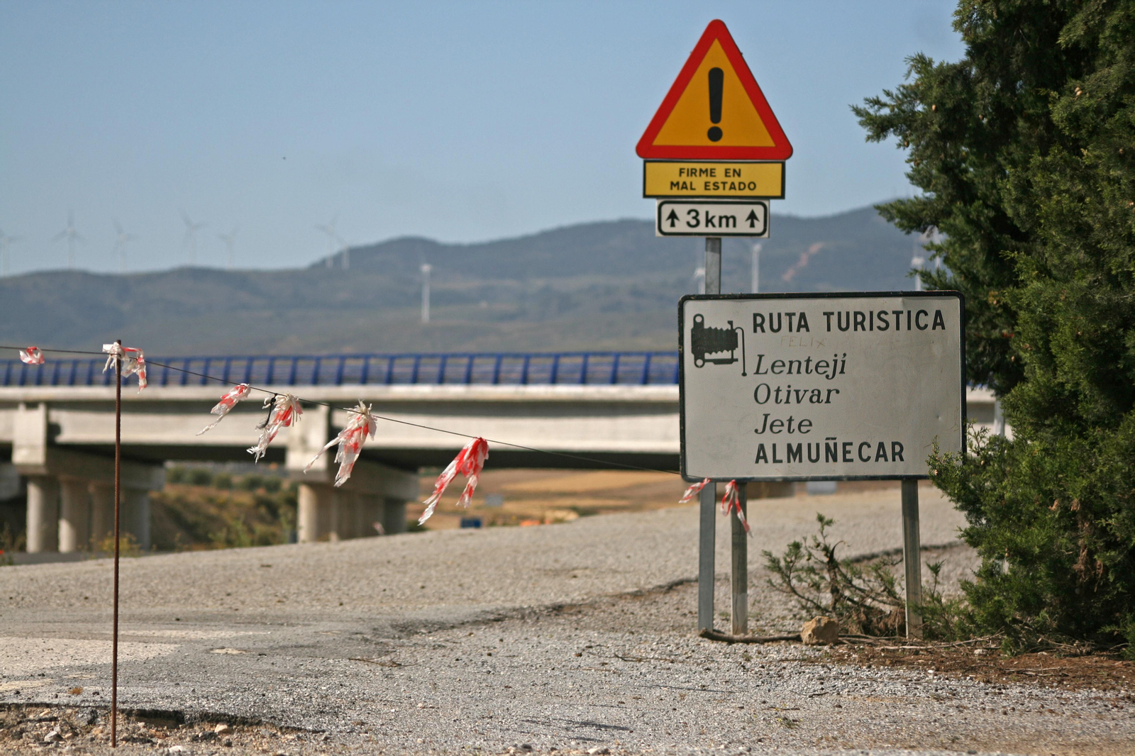 Fotos de las obras de la Segunda Circunvalación de Granada en junio de 2020