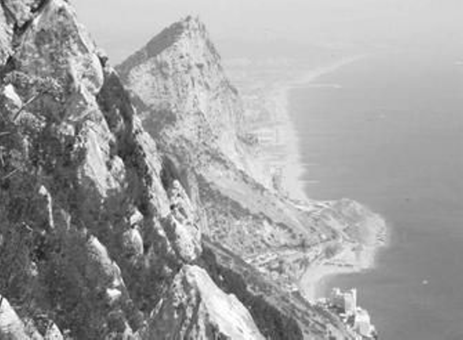 Imagen del Peñón desde su cara interior.