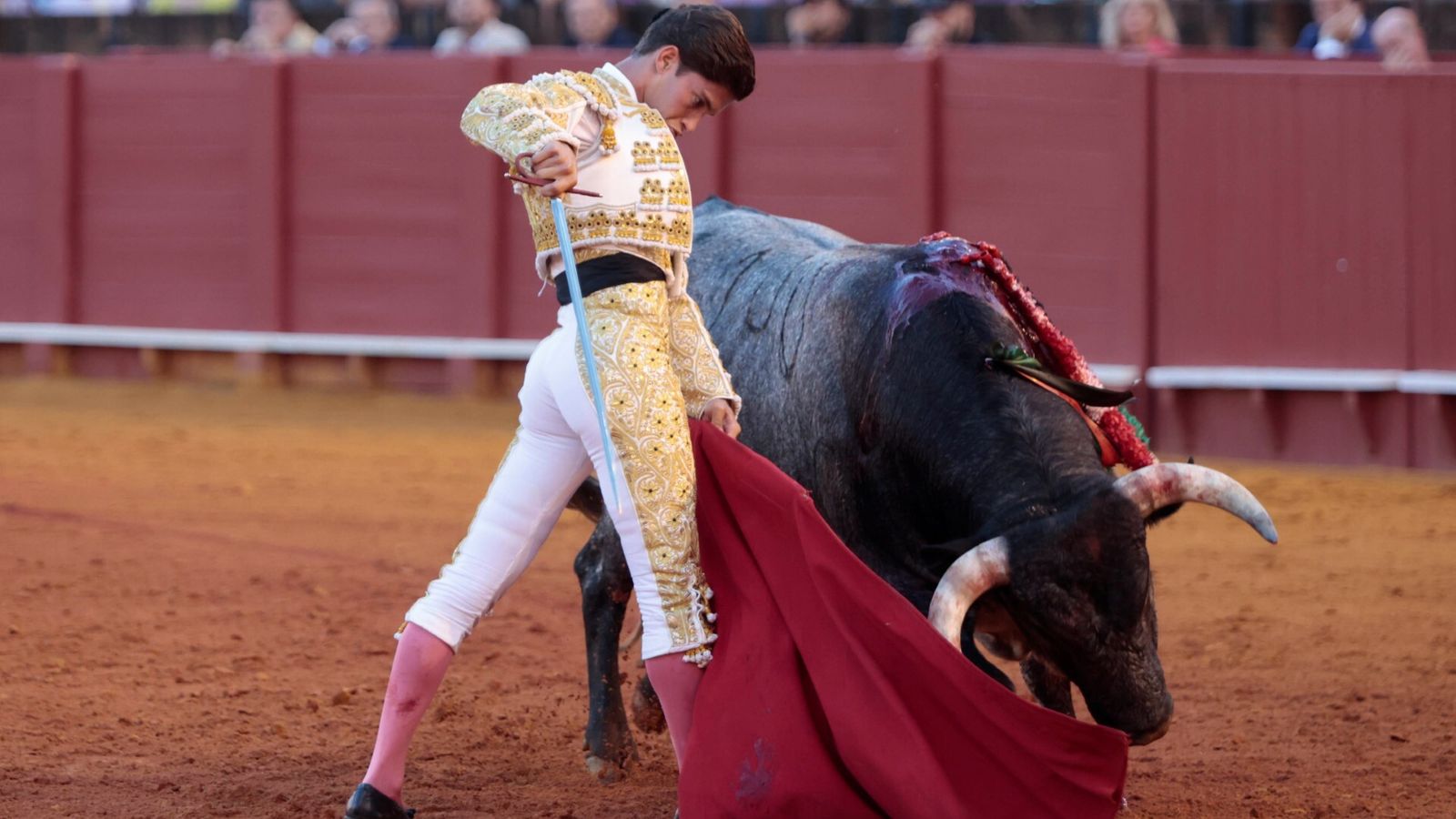 Manolo Vázquez, en una de sus faenas.