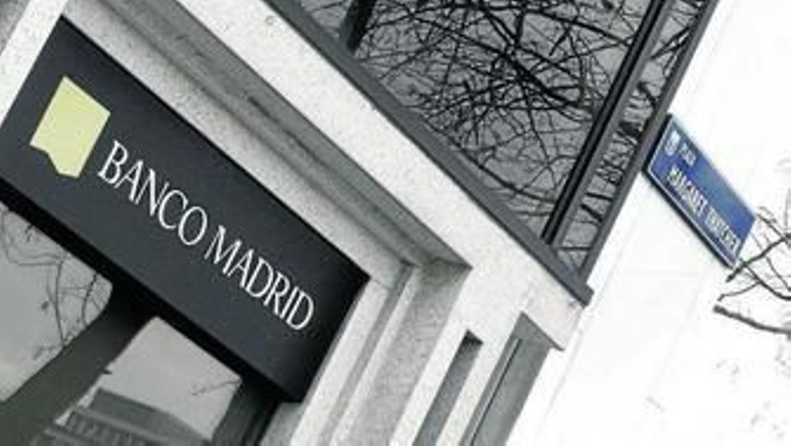 Fachada de Banco Madrid, filial del andorrano Banca Privada d'Andorra (BPA).