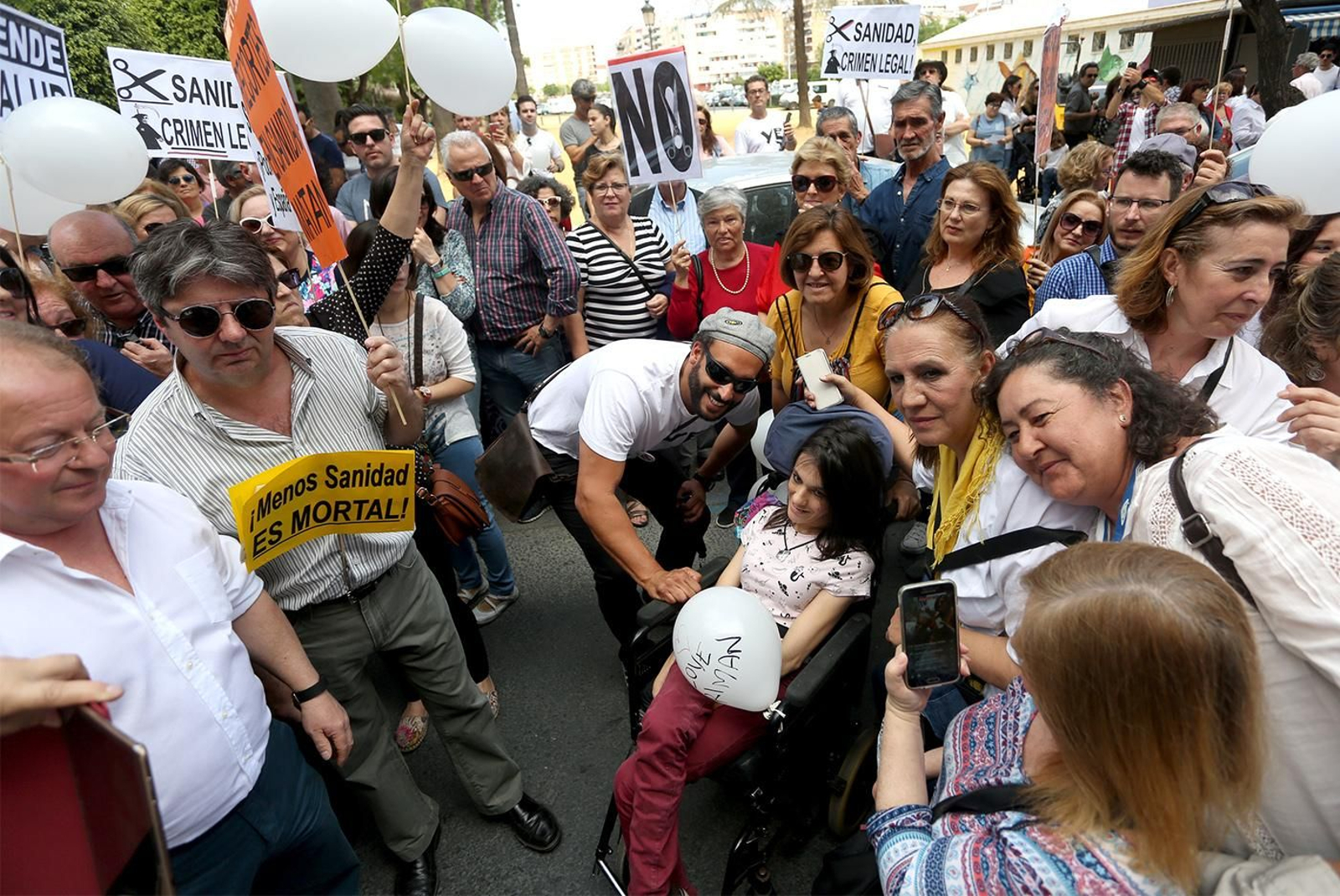 Las Imágenes de la Manifestación por una Sanidad Digna