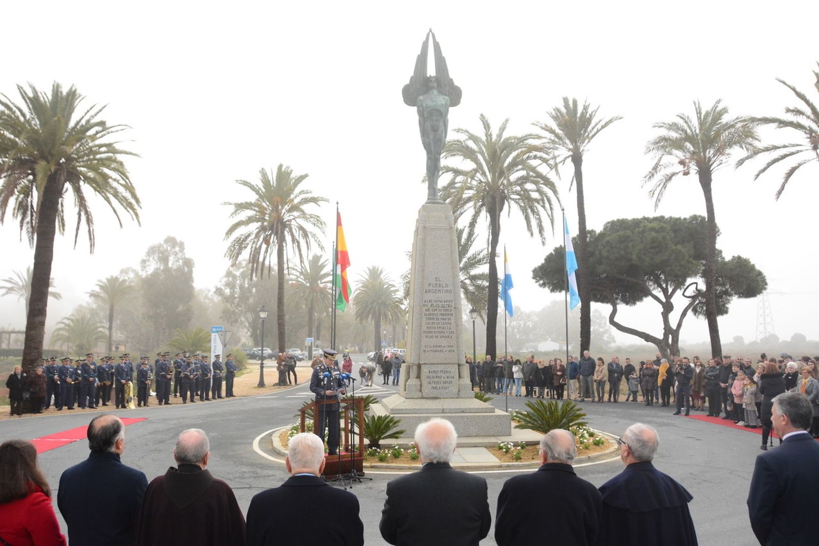 Ofrenda floral del acto conmemorativa del pasado mes de enero.