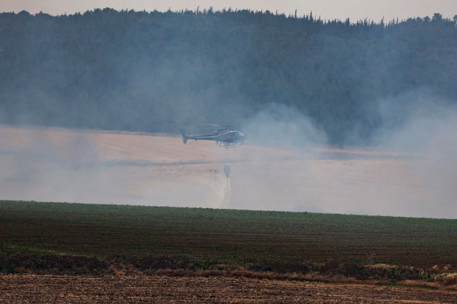 Las fotos de los incendios en las montañas de Jerusalén