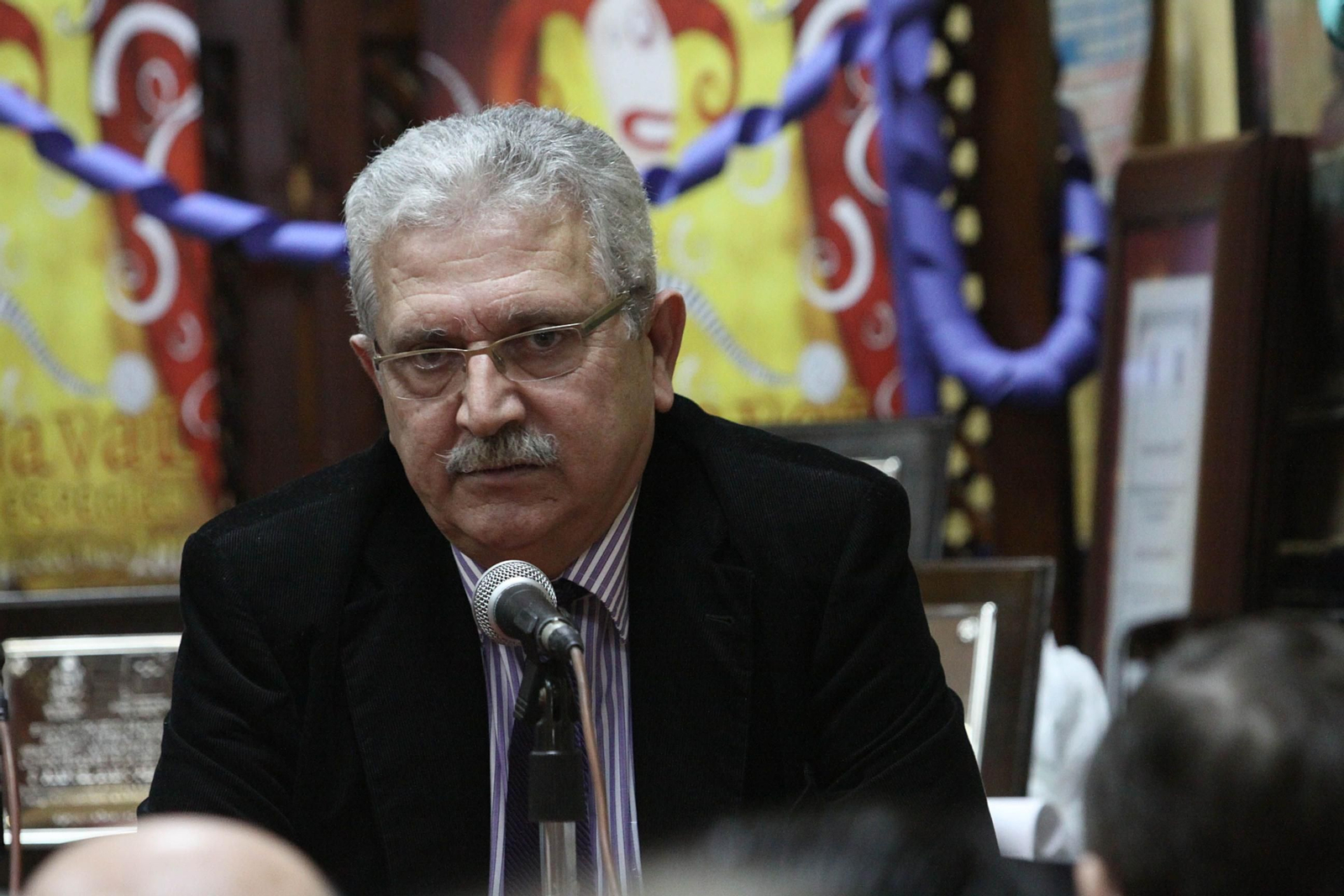 Paco Díaz, en un acto de la peña Cine Cómico en 2011.