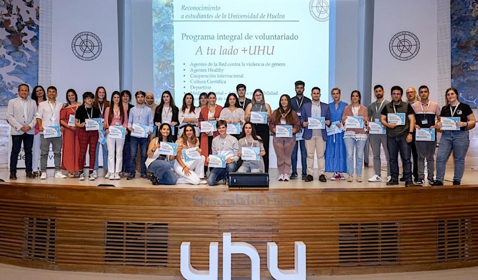 La entrega de distinciones de la Universidad de Huelva.