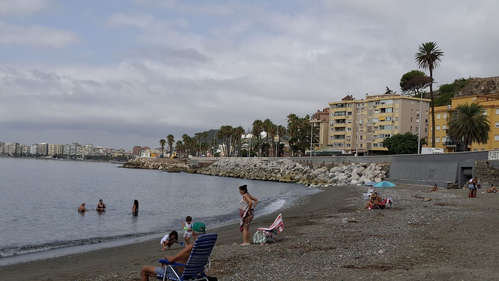 Playa de los Baños del Carmen, este martes