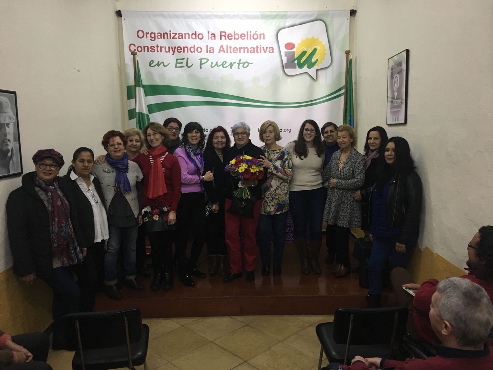 Algunas de las participantes en el homenaje dedicado a Rosario Sentís.