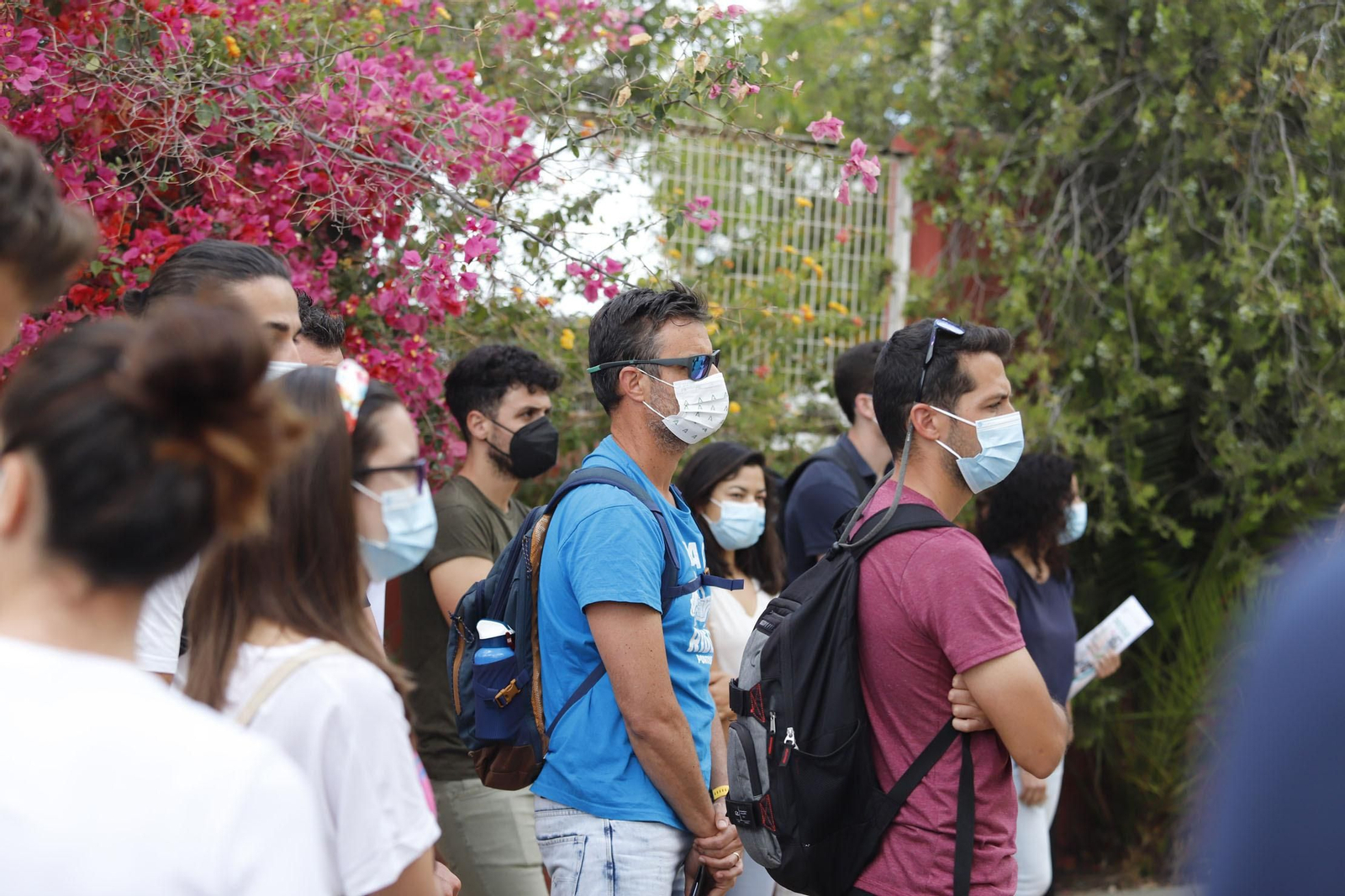 Imágenes del arranque de las oposiciones de secundaria en Huelva
