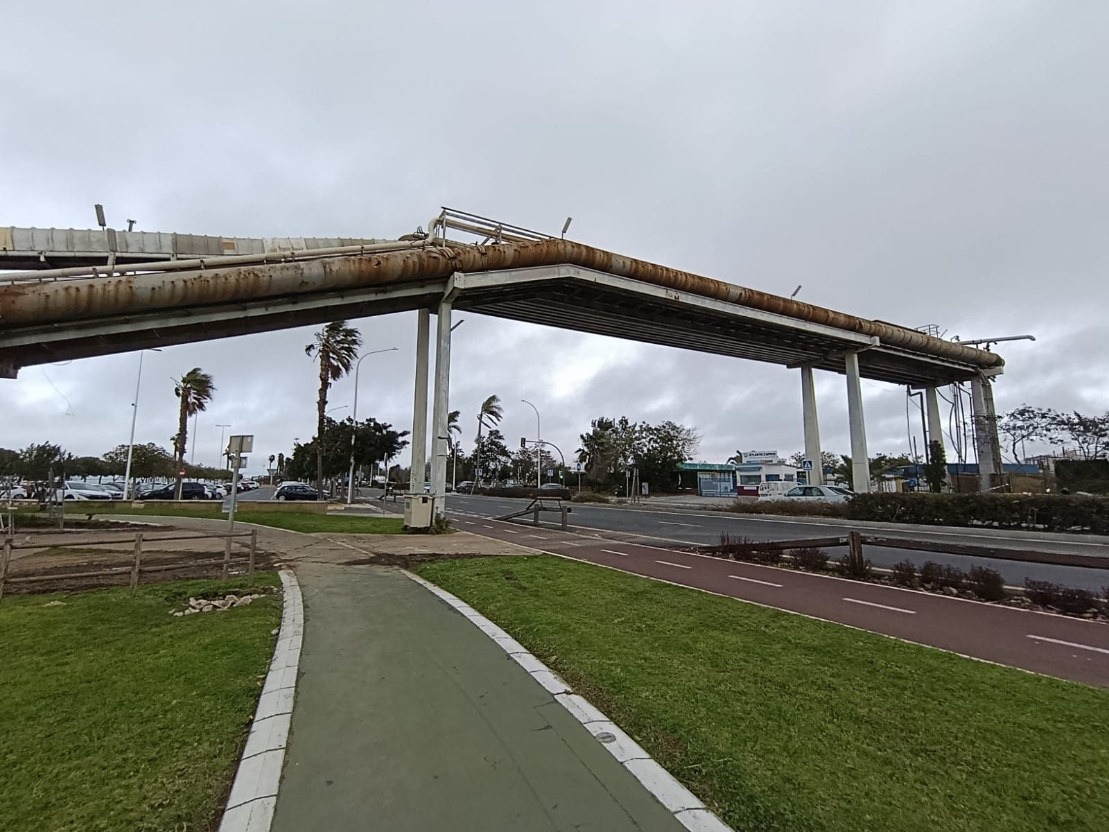 El paso elevado que va a ser eliminado.