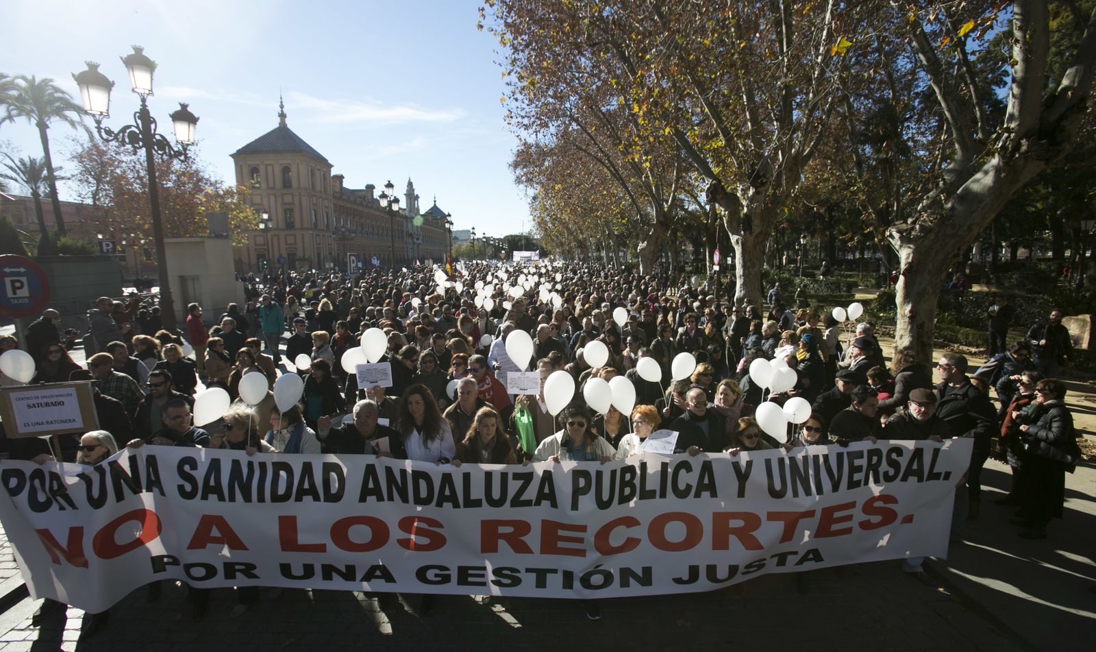 La marea blanca, en Sevilla